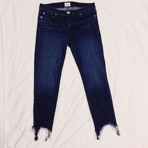 Hudson Mid-Rise Nice Raw Hem Skinny Crop